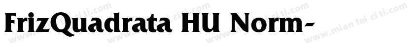 FrizQuadrata HU Norm字体转换